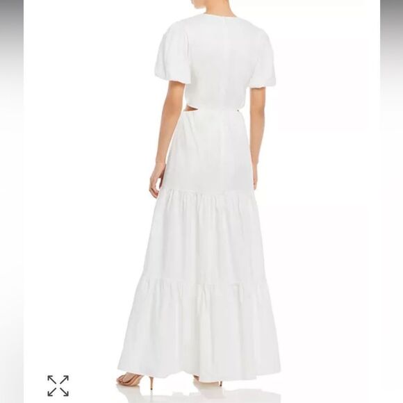 Bloomingdale's - NWT Plaza Cutout Puff Sleeve Maxi Dress - Picture 4 of 7